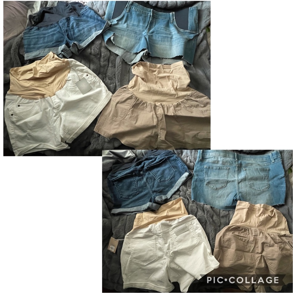4 Pairs Maternity Shorts